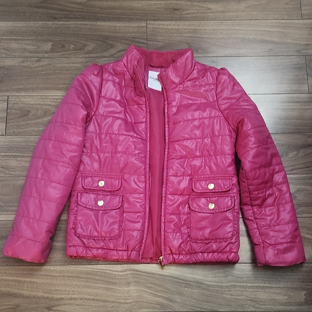 🔥Kids Vibrant Pink Light Jacket, Thin Quilted